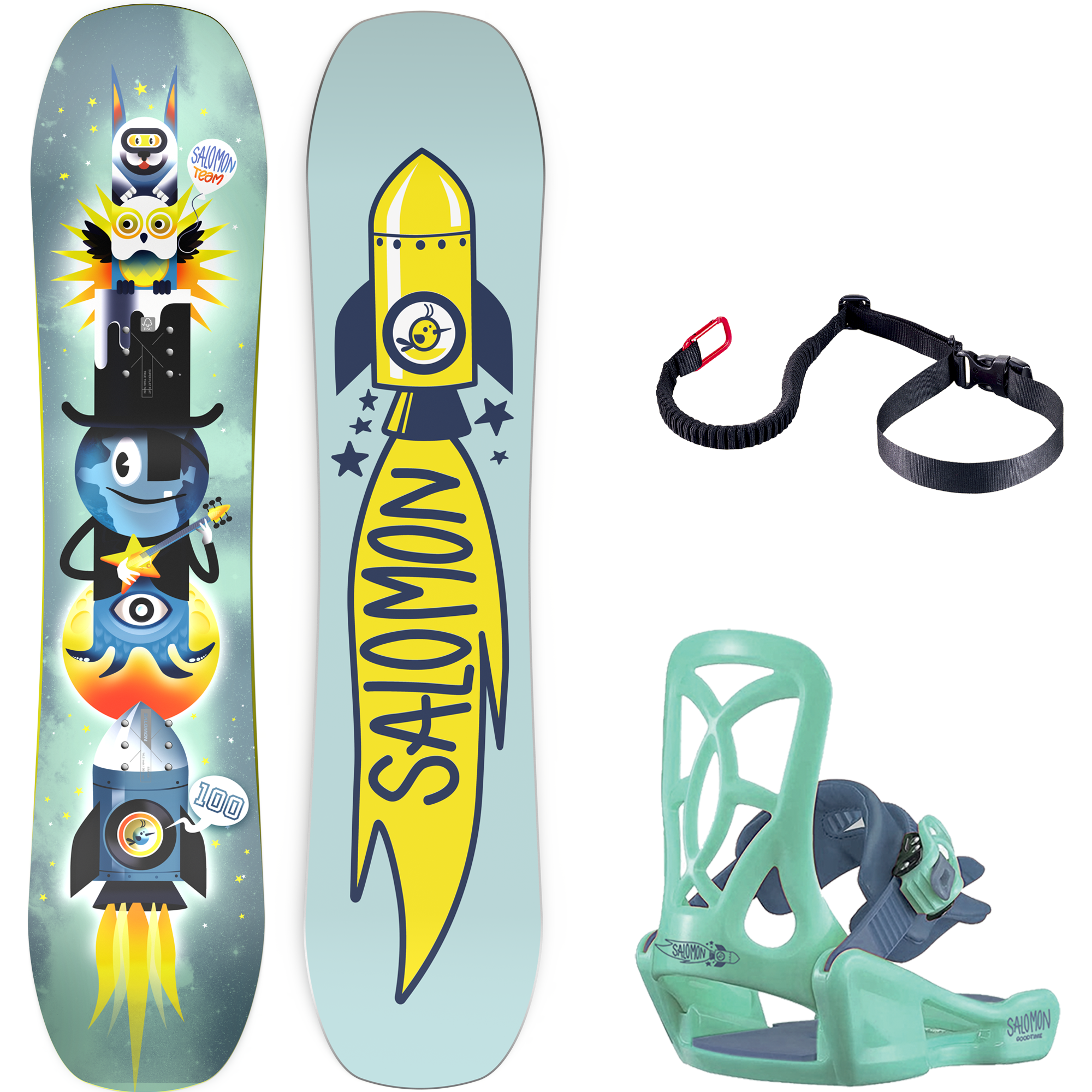 Salomon Team スノーボード マルチカラー 120 オフトレ用 Salomon Team スノーボード マルチカラー 120 オフトレ用 TEAM