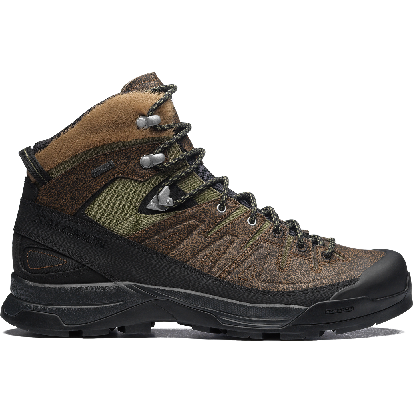 X-ALP MID DISTRESSED LEATHER GORE-TEX