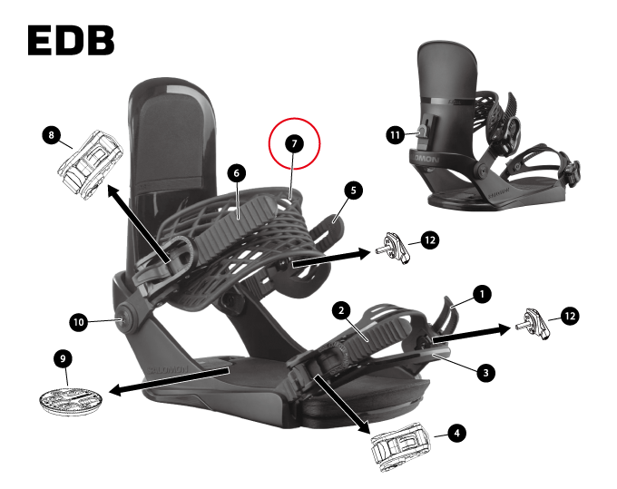 1PAIR ANKLE SHADOW LITE STRAP