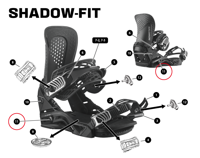 HIBACK SHADOW HARDWARE KIT