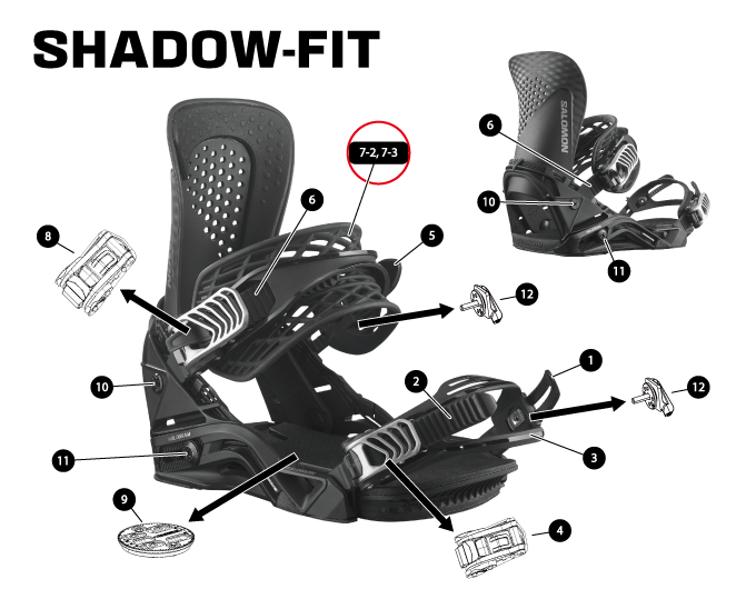 1PAIR ANKLE SHADOW LITE STRAP