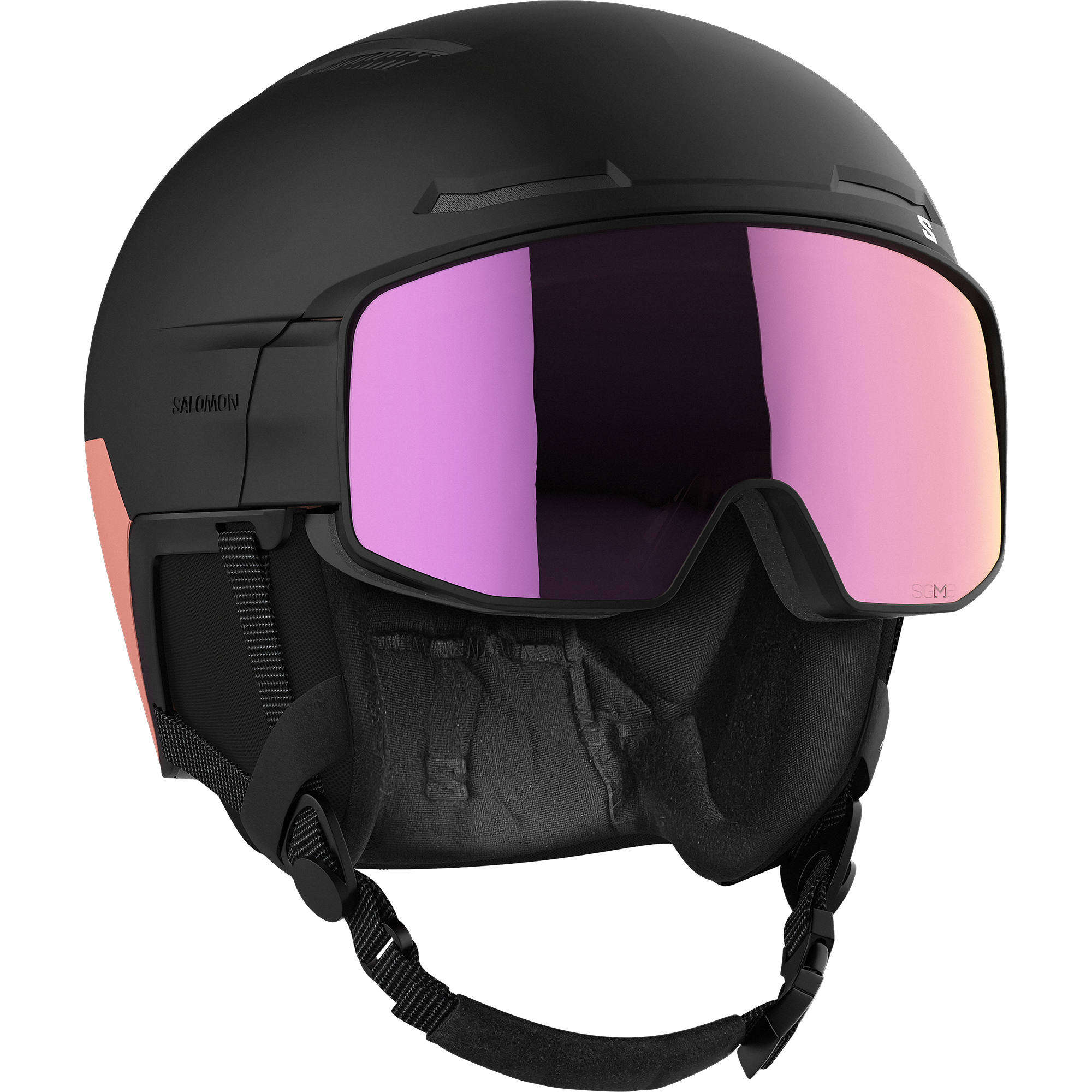 【全国無料】ゴーグル付きヘルメット　SALOMON Ｍサイズ56〜59センチ スキー