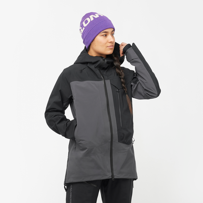 【即完売】Salomon ブラック マウンテンパーカー GORE-TEX MOON PATROL GORE-TEX – サロモン公式オンラインストア