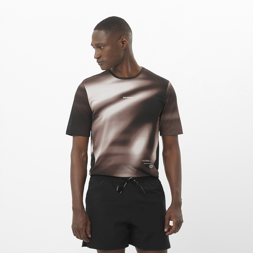 Tシャツ・ノースリーブT サロモン SHKout CORE GRAPHIC メンズ